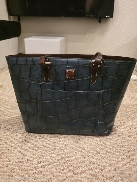 Dooney & Bourke Handbags - Dooney & Bourke Men's Blue Croc-Embossed Tote